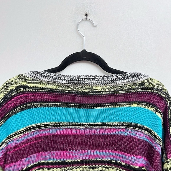 Cotton Country Women’s Medium Canada Made Multi Knit Cotton Crew Tunic Sweater - Picture 6 of 6